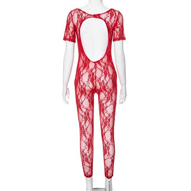 Lace Hollow Out Jumpsuit