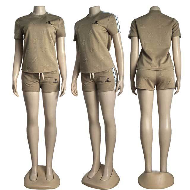 Embossing Women Two Piece Set