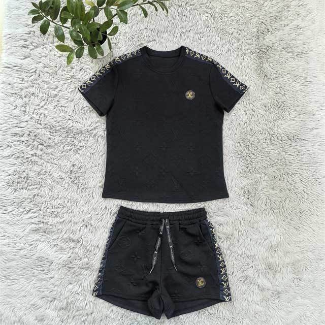 Fashion Embossing Women Short Set