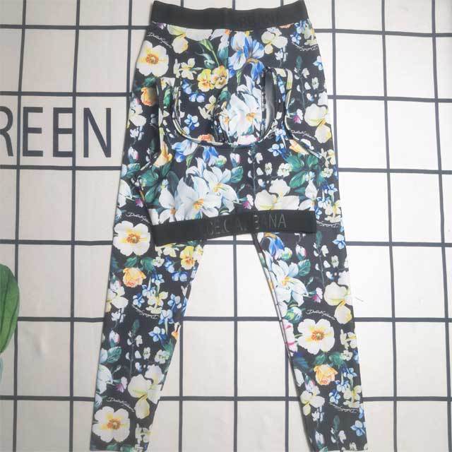 Floral Tank Top Skinny Jogging Suit