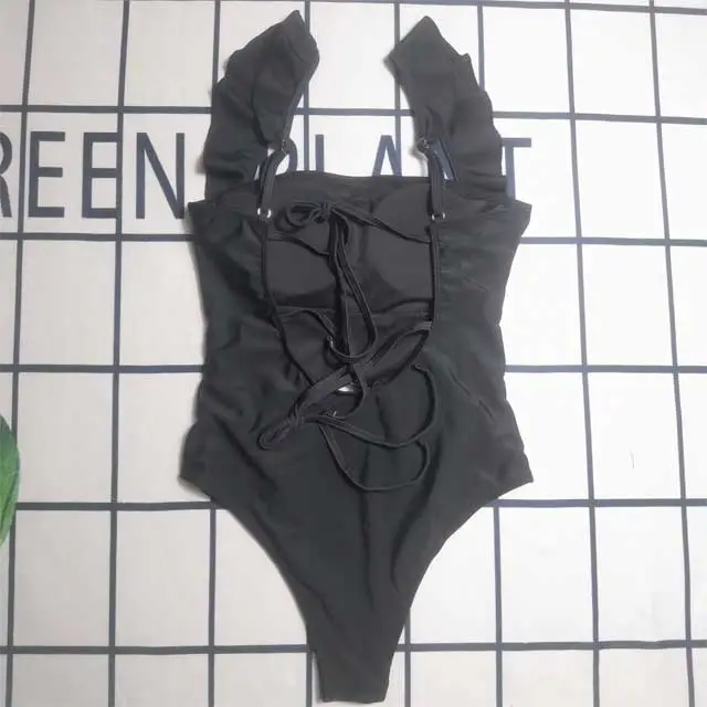 Strappy Backless One Piece Swimwear