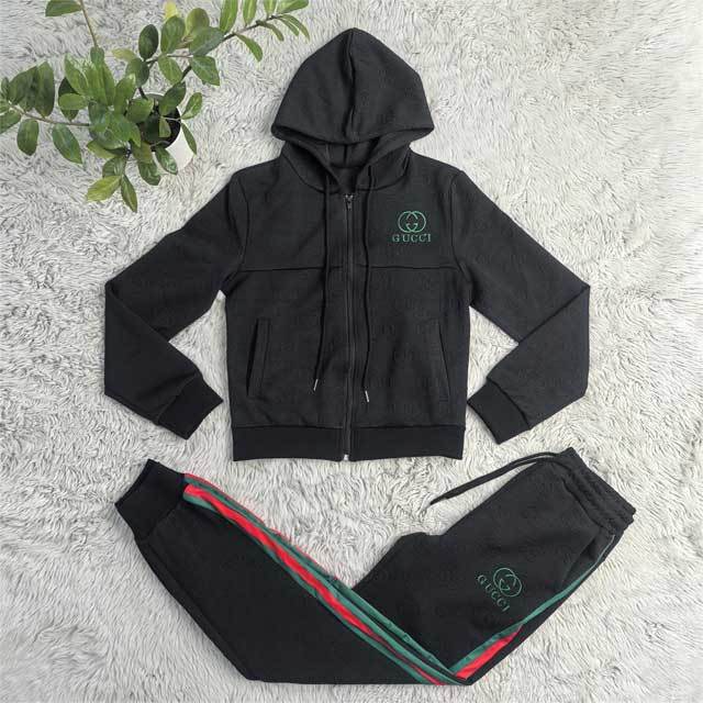 Striped Fashion Hooded Jogging Suit