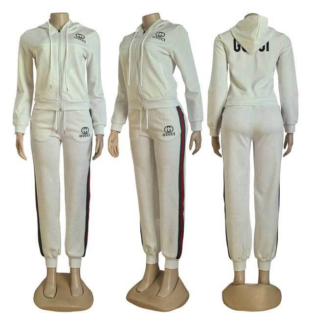 Striped Fashion Hooded Jogging Suit
