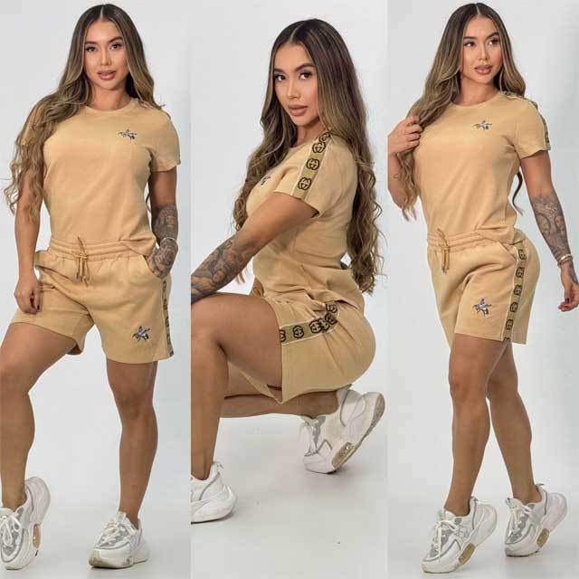 Embroidery Fashion Casual Short Set