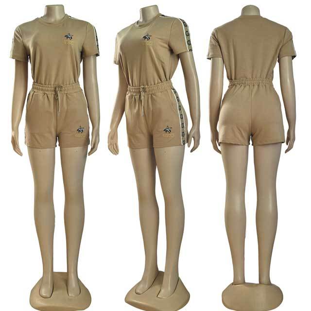 Embroidery Fashion Casual Short Set