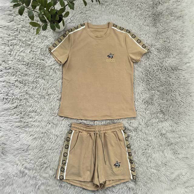 Embroidery Fashion Casual Short Set