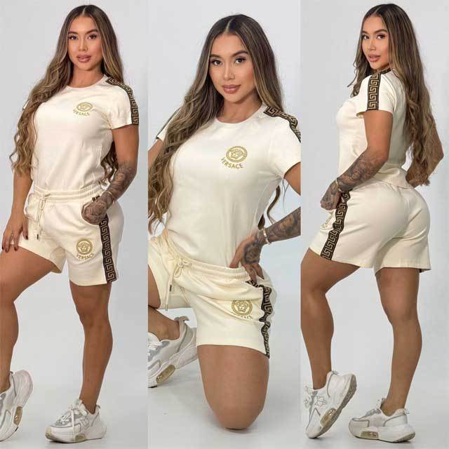 Embroidery Fashion Casual Short Set