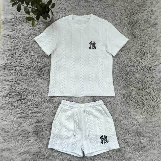 Fashion Jacquard Casual Short Set
