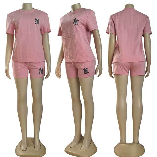 Fashion Jacquard Casual Short Set