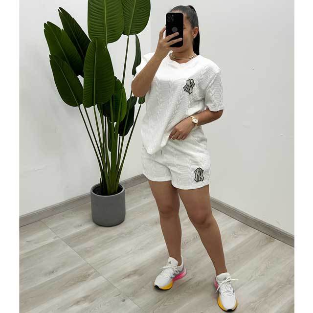 Fashion Jacquard Casual Short Set