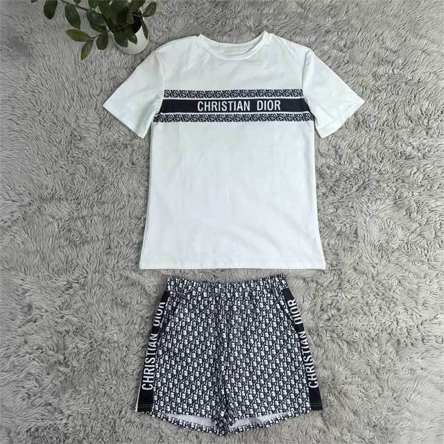 Fashion Print Casual Short Set