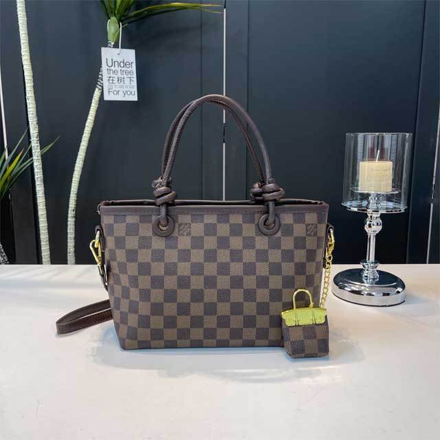 Fashion Print Leather Crossbody Handbag