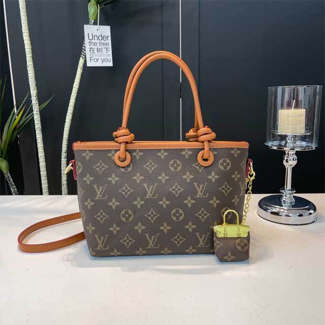Fashion Print Leather Crossbody Handbag