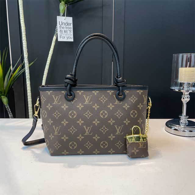 Fashion Print Leather Crossbody Handbag
