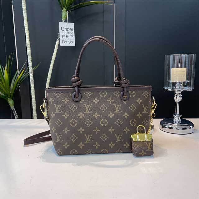 Fashion Print Leather Crossbody Handbag