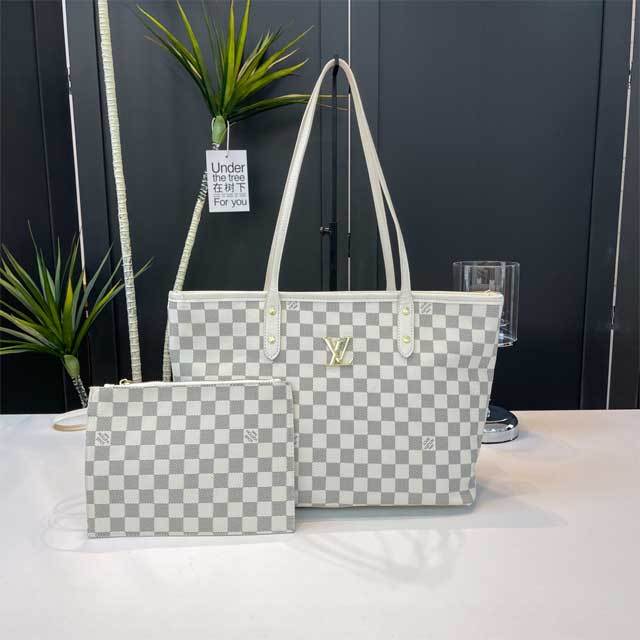 Metal Logo Leather Printed Women Handbag