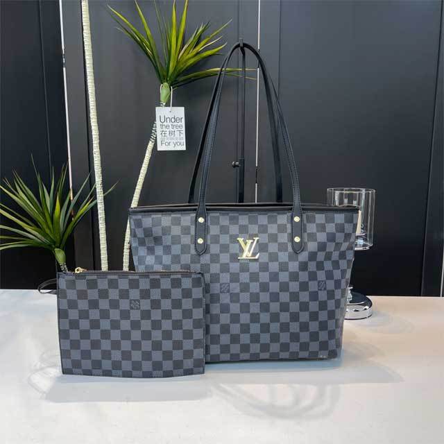 Metal Logo Leather Printed Women Handbag