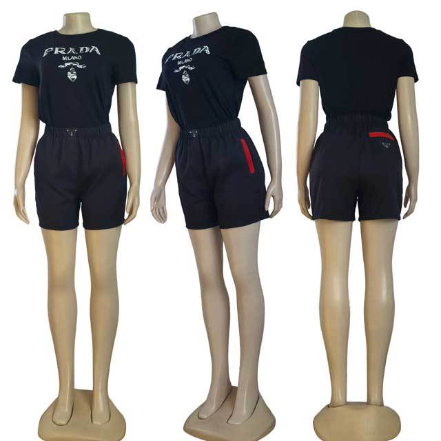 Embroidery Women Casual Short Set