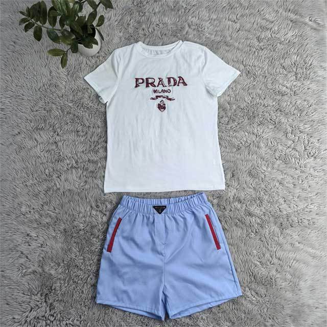 Embroidery Women Casual Short Set