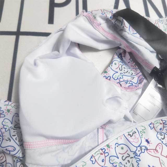 Fashion Print Hooded One Piece Swimwear