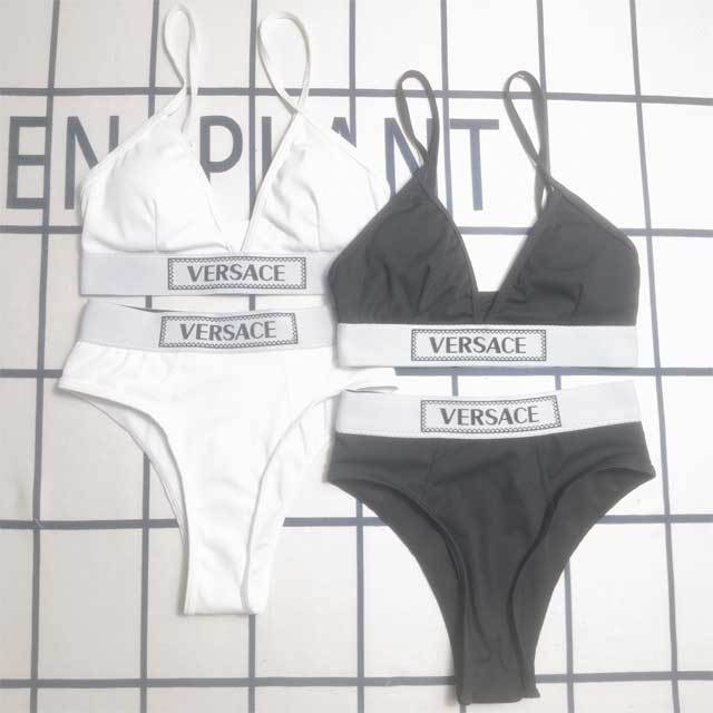 Letter Print Fashion Women Bathing Suit