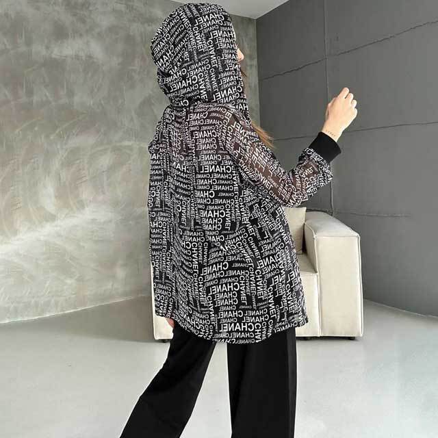 Fashion Printed Hooded Sun Protection Jacket