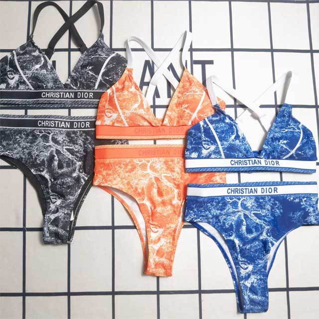 Printed Fashion Women High Waist Bikini Set