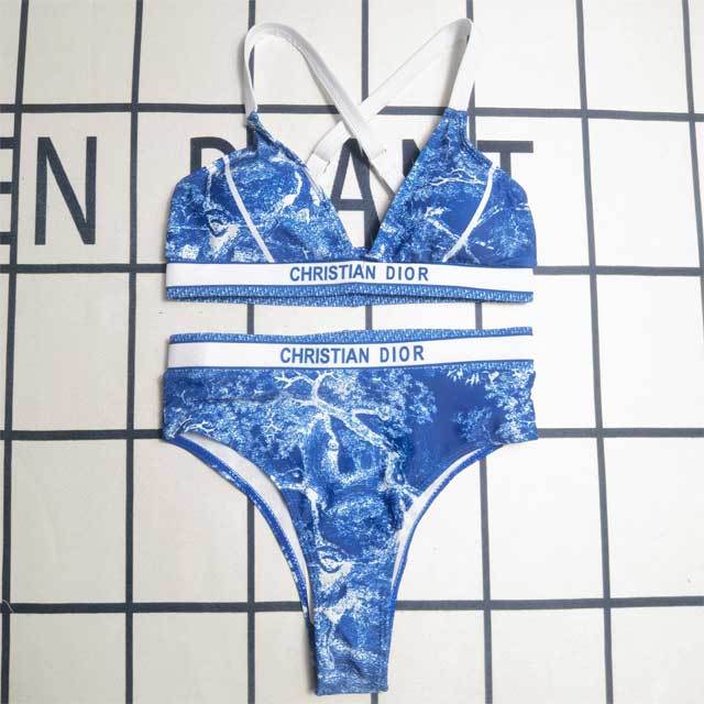 Printed Fashion Women High Waist Bikini Set