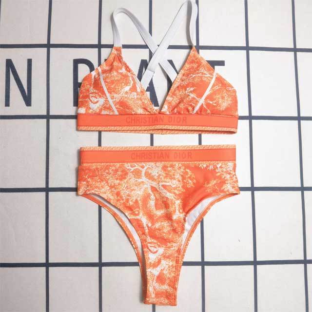Printed Fashion Women High Waist Bikini Set