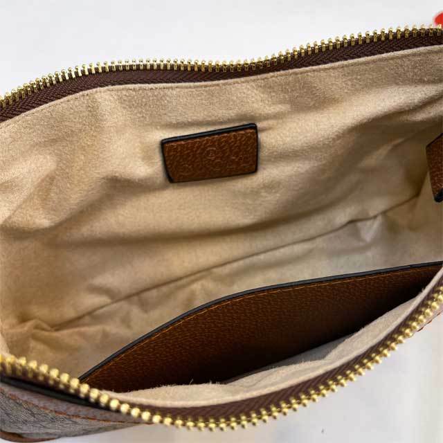 Metal Logo Leather Fashion Underarm Bag