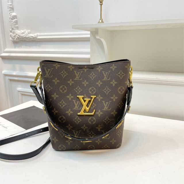 Metal Logo Leather Printed Crossbody Bag