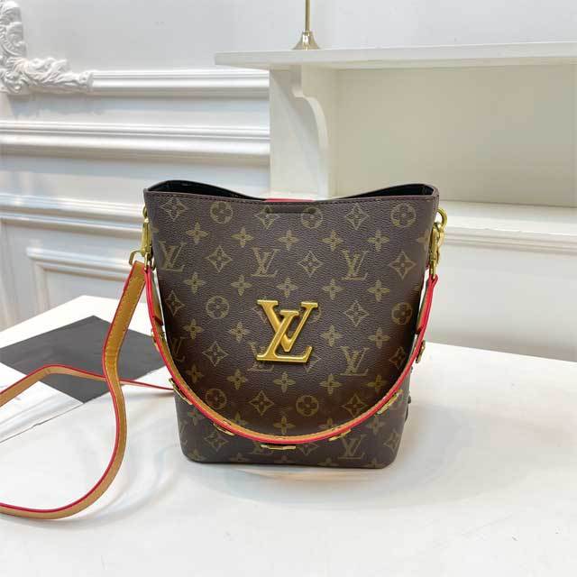 Metal Logo Leather Printed Crossbody Bag