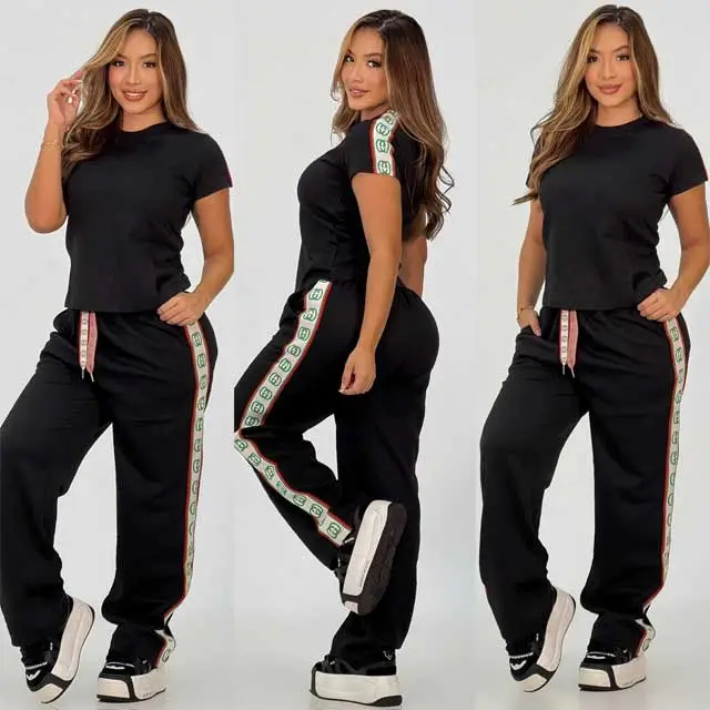 Short Sleeve Casual Tracksuit Set