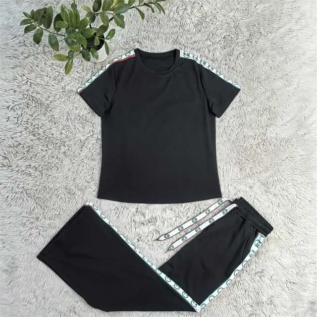 Short Sleeve Casual Tracksuit Set