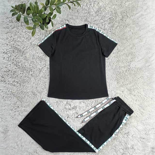 Short Sleeve Casual Tracksuit Set