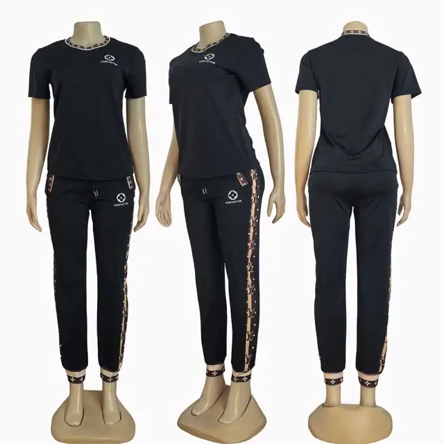 Short Sleeve Casual Women Jogging Suit