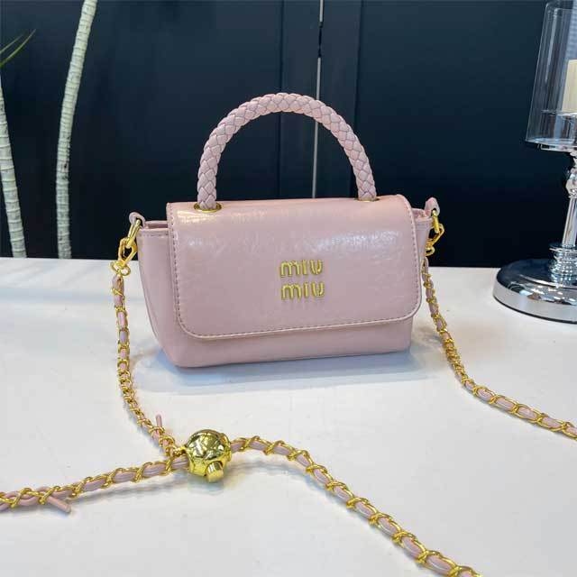 Chained Leather Crossbody Purses