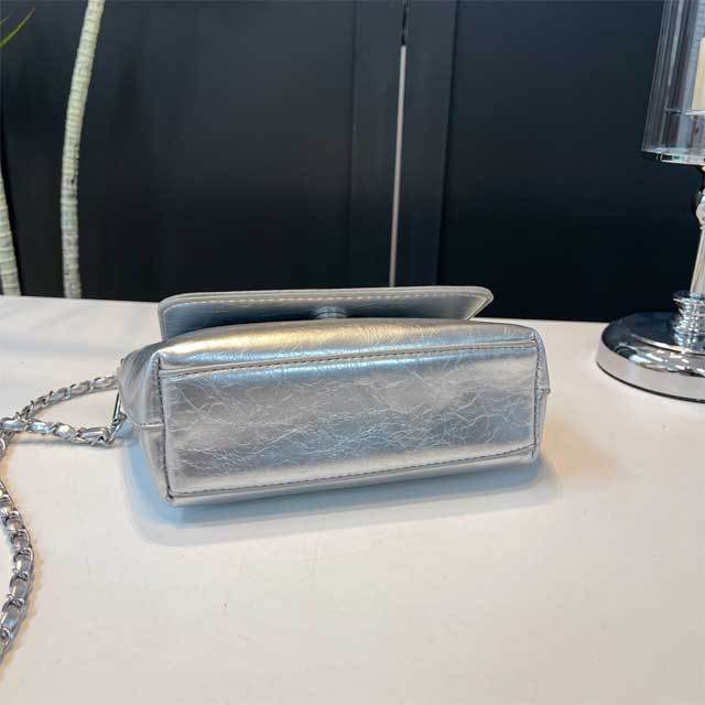 Chained Leather Crossbody Purses