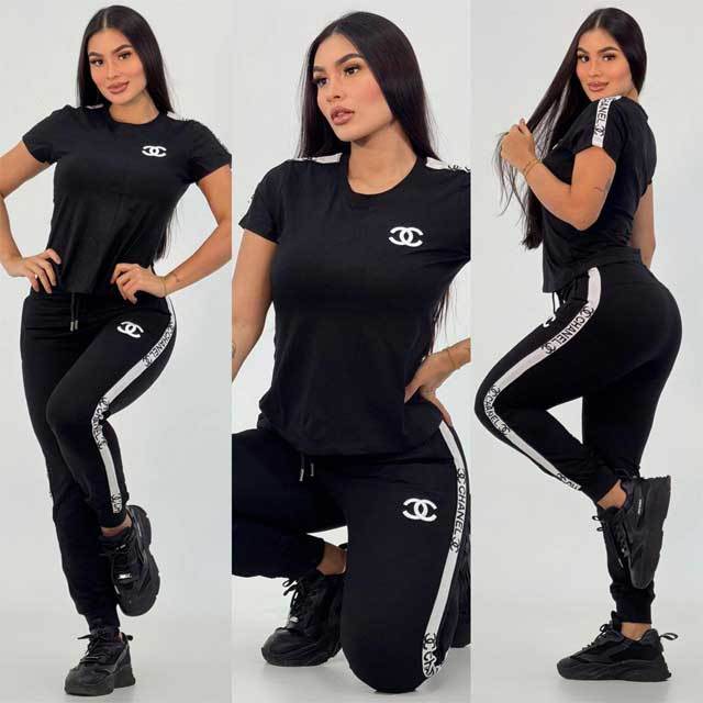 Embroidery Women Casual Jogging Suit