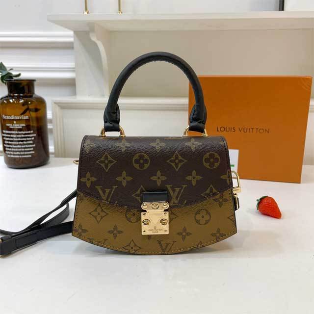 Leather Printed Crossbody Handbag