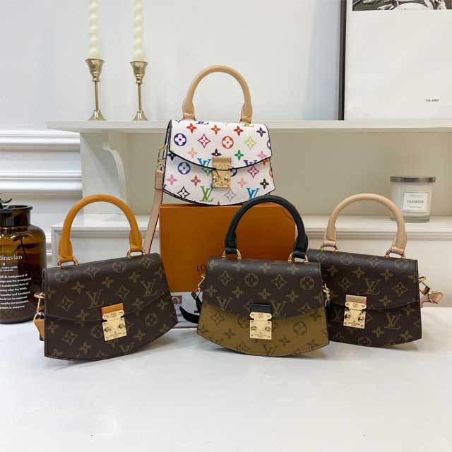 Leather Printed Crossbody Handbag
