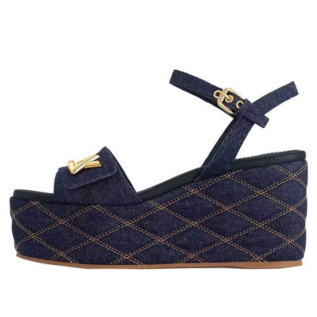 Fashion Denim Platform Sandals