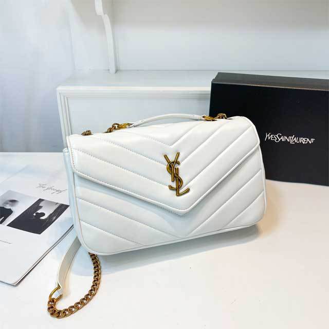 Metal Logo Leather Fashion Women Purses