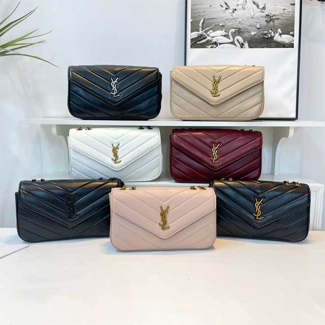 Metal Logo Leather Fashion Women Purses