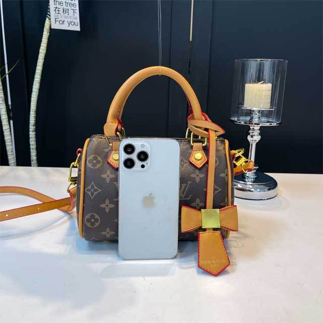 Printed Leather Fashion Crossbody Boston Bag