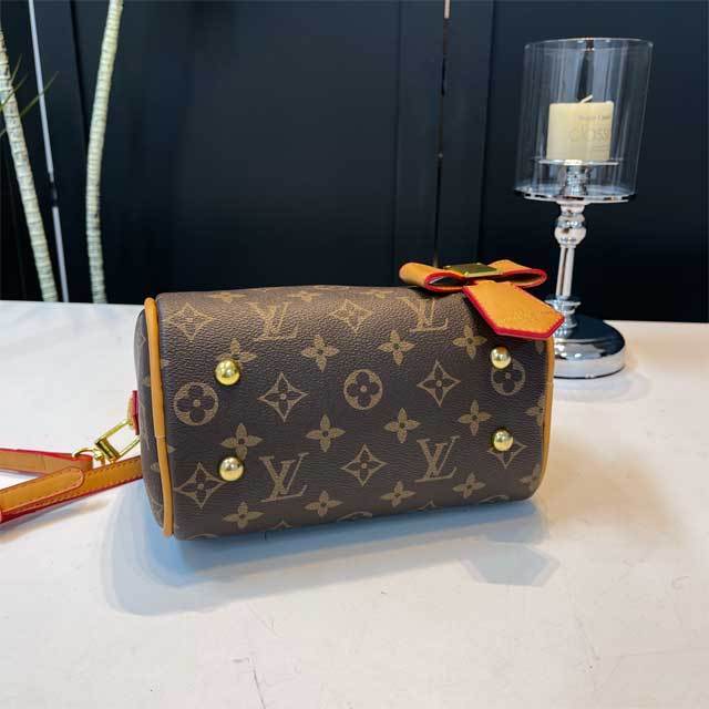 Printed Leather Fashion Crossbody Boston Bag