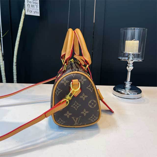 Printed Leather Fashion Crossbody Boston Bag
