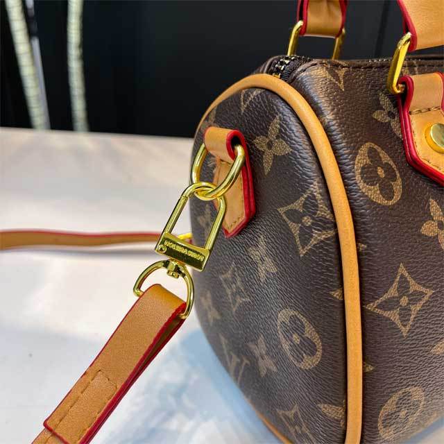 Printed Leather Fashion Crossbody Boston Bag