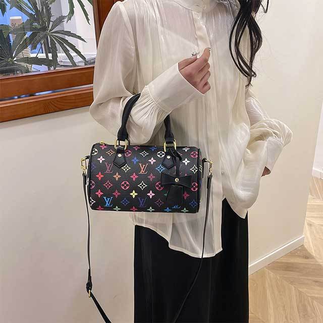 Printed Fashion Leather Crossbody Handbag
