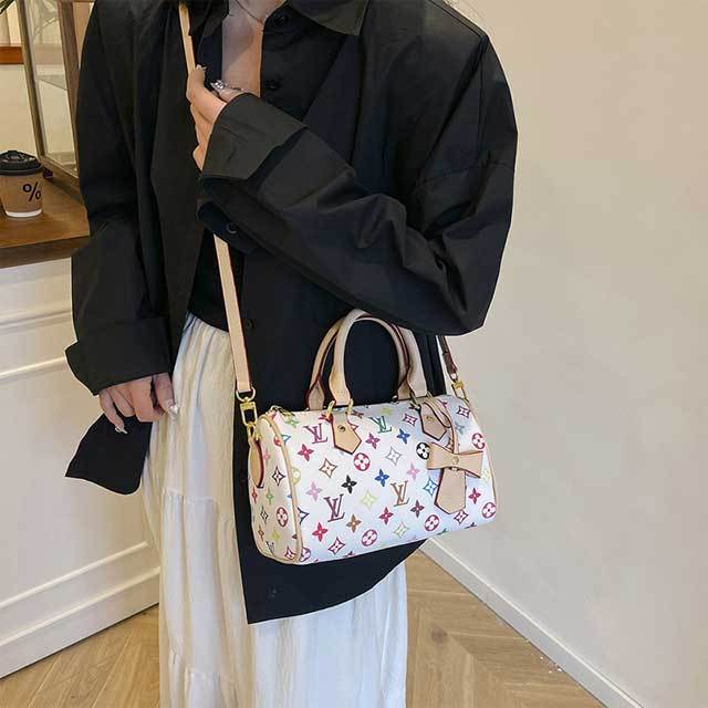 Printed Fashion Leather Crossbody Handbag